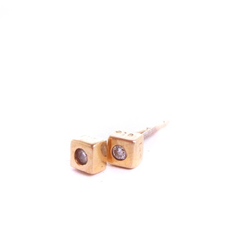 中古】エテ ete ピアス アクセサリー ダイヤモンド K18 総重量0.5ｇ