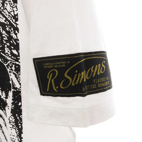 【中古】ラフシモンズ RAF SIMONS 22SS SOLEMN-X オーバーサイズTシャツ 半袖 丸首 221-M130 白 XS ☆AA★｜au  PAY マーケット