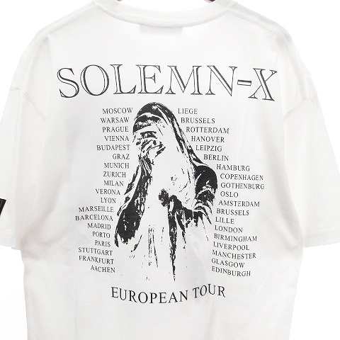 中古】ラフシモンズ RAF SIMONS 22SS SOLEMN-X オーバーサイズTシャツ