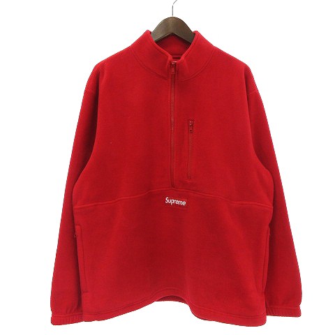 中古】未使用品 シュプリーム タグ付き 21AW Polartec Half Zip