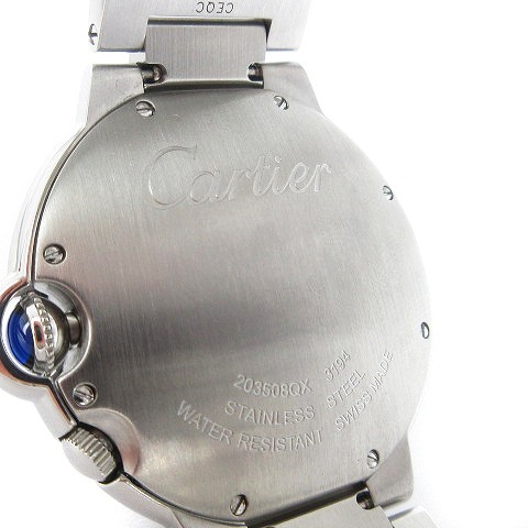 カルティエ バロンブルー 2 タイムゾーン 腕時計 ウォッチ シルバーカラー