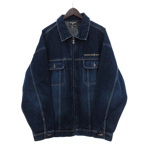 中古】ロカウェア ROCAWEAR デニムジャケット Gジャン コットン ロゴ