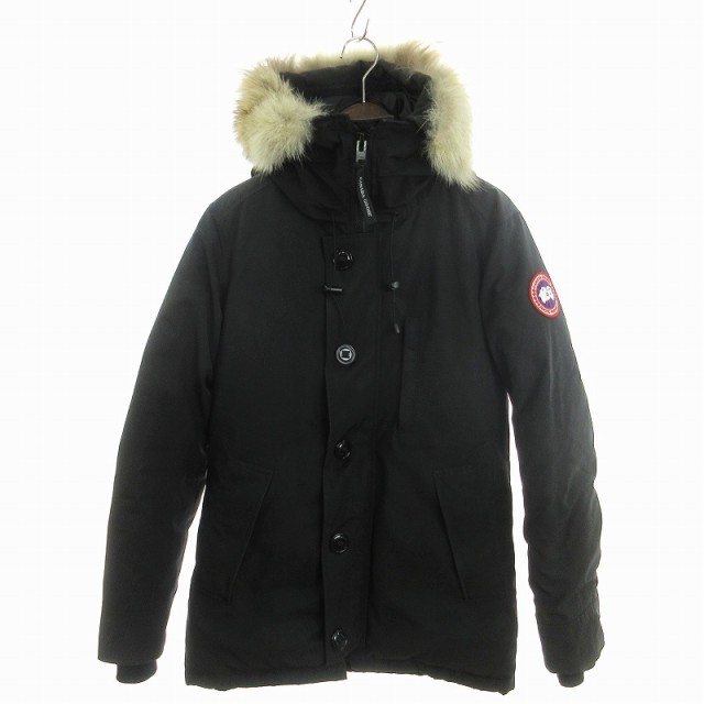 【中古】カナダグース CHATEAU PARKA シャトー パーカー ダウンジャケット ファー付き ジップアップ 3426MA 黒 S