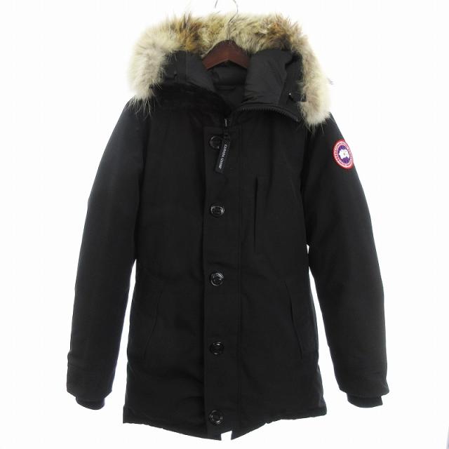 カナダグース ジャスパー パーカー XS ブラック リアルファー 黒 ダウン カナダグース ジャスパー パーカー XS ブラック リアルファー 黒