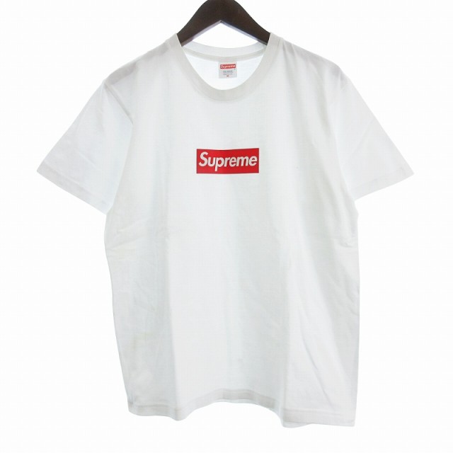 【中古】シュプリーム SUPREME Box Logo Tee ボックスロゴ Tシャツ 半袖 クルーネック コットン USA製 白 M ■GY12の通販は