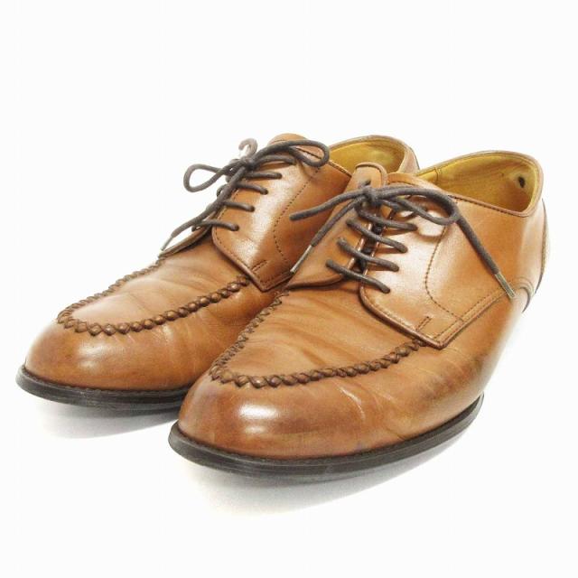 【中古】リーガル REGAL ビジネスシューズ Uチップ レザー JE14 茶 ブラウン 25.5EE メンズの通販は