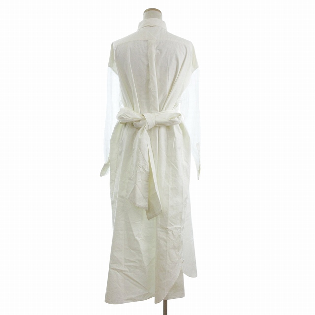 【中古】ハイク HYKE ワンピース オックスフォード シャツドレス 袖透け 201-26002 コットン 1 S 白 ホワイトの通販は 【中古】ハイク HYKE ワンピース オックスフォード シャツドレス 袖透け 201-26002 コットン 1 S 白 ホワイトの通販は