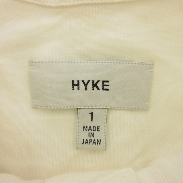 【中古】ハイク HYKE ワンピース オックスフォード シャツドレス 袖透け 201-26002 コットン 1 S 白 ホワイトの通販は 【中古】ハイク HYKE ワンピース オックスフォード シャツドレス 袖透け 201-26002 コットン 1 S 白 ホワイトの通販は