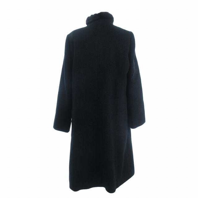 極美品　レリアン　カシミヤ×レッキスファー襟　美シルエット　ロング　コート sankyo shokai 毛皮/ラム＆ミンク＆レッキス コート リバーシブル