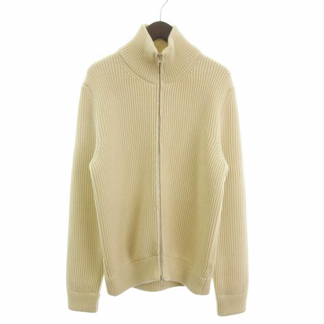 【中古】メゾンマルジェラ 14 美品 18AW ドライバーズニット セーター 長袖 ウール S50GP0102 アイボリー S ☆AA★