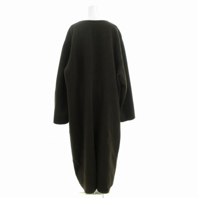 【中古】シティショップ CITYSHOP リバーコート ロング REVER COAT LONG ノーカラー 38 茶 ブラウン 中古】シティショップ CITYSHOP リバーコート ロング REVER COAT LONG