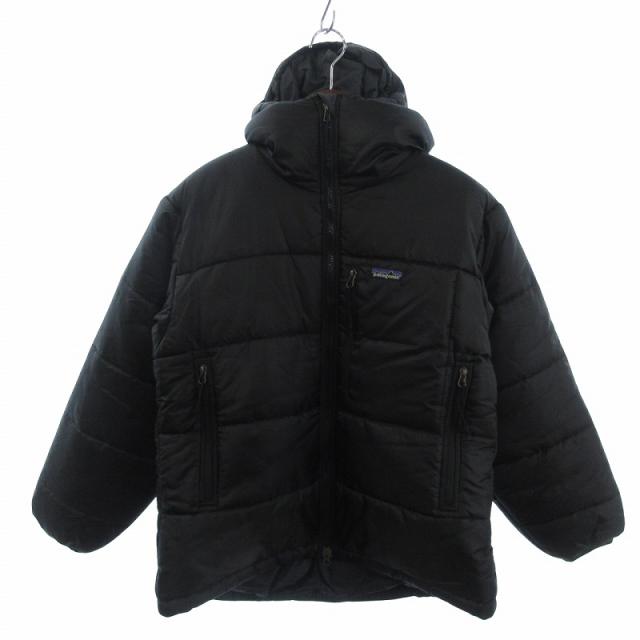 【中古】パタゴニア Patagonia 2002 DAS PARKA ダスパーカー 中綿ジャケット ジップアップ ロゴ 刺? 84097 黒 ブラック XS メンズ
