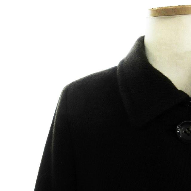 中古】レリアン Leilian ステンカラーコート カシミヤ 4B 無地 茶