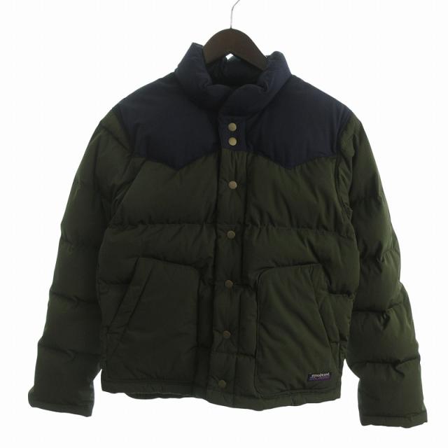 【中古】パタゴニア 20AW ビビー BIVY DOWN JACKET ダウンジャケット フロントボタン 28323FA20 緑 XS ☆AA★