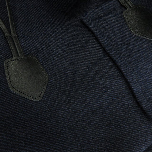 【中古】ブラックレーベルクレストブリッジ ダッフルコート ミドル丈 裏地チェック 51B60-205-28 ウール ネイビー M 中古】ブラックレーベルクレストブリッジ ダッフルコート ミドル丈