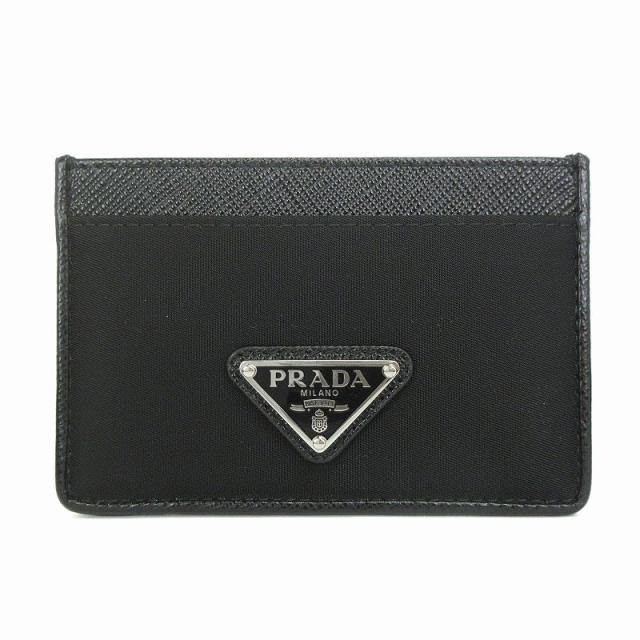 PRADA プラダ 名刺入れ サフィアーノ 黒 ブラック プラダ PRADA カード