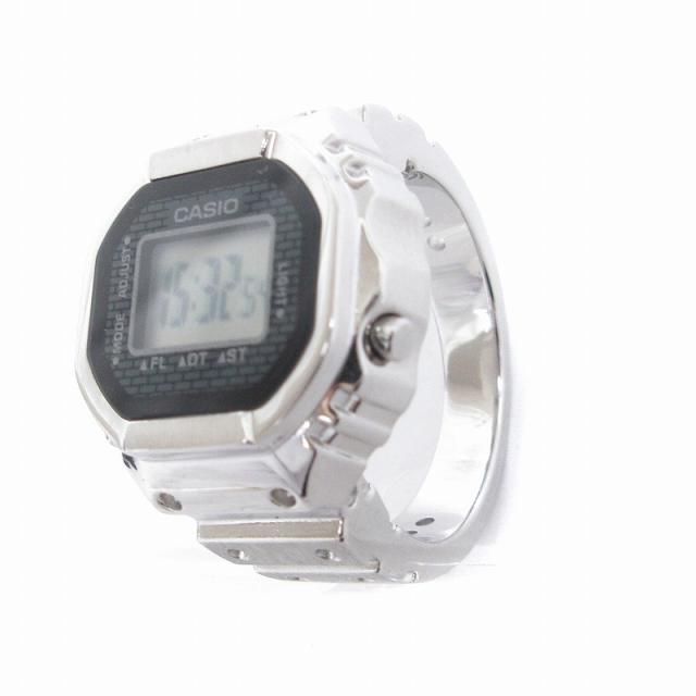 新品 CASIO カシオ リングウォッチ CRW-001-1JR シルバー 中古】未使用