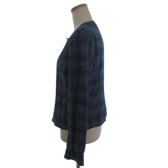 中古】レリアン 美品 セットアップ スーツ ノーカラー フルジップ  