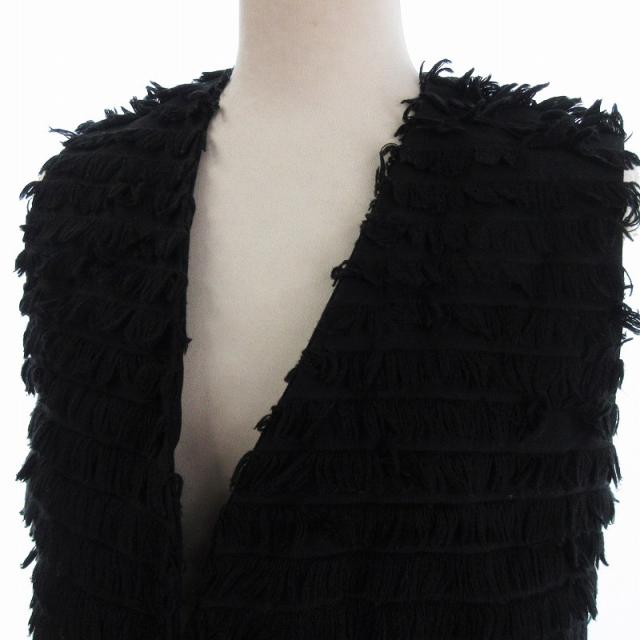 ドゥロワー シルク100％　ベスト ジレ　ブラック ドゥロワー シルク100％ ベスト ジレ ブラック