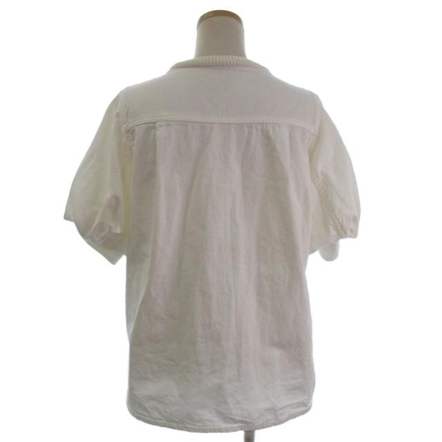 【中古】サカイ sacai 美品 切替ニットプルオーバー セーター カットソー 半袖 24-07292 白 ホワイト 1 レディース_2