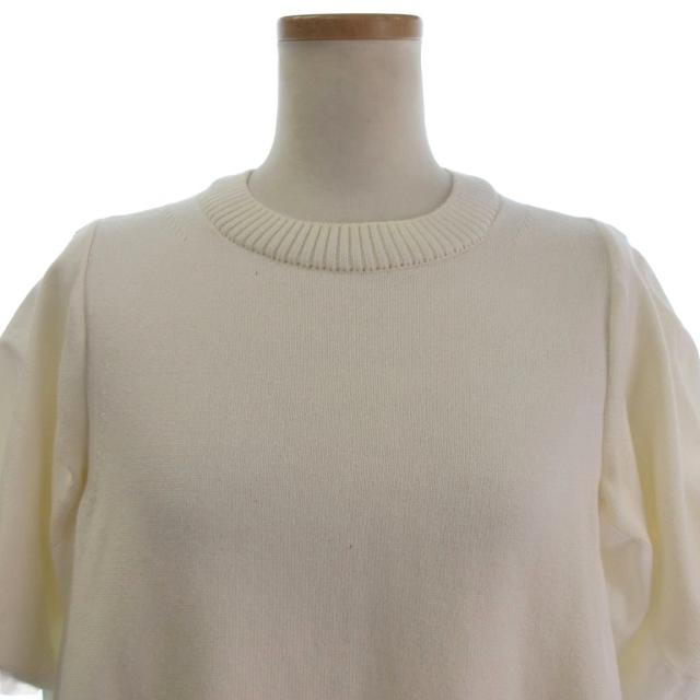 【中古】サカイ sacai 美品 切替ニットプルオーバー セーター カットソー 半袖 24-07292 白 ホワイト 1 レディース_3