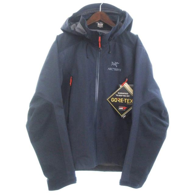 【中古】未使用品 アークテリクス タグ付き Beta AR Jacket ナイロンジャケット パーカー ゴアテックス 紺 M ☆AA★
