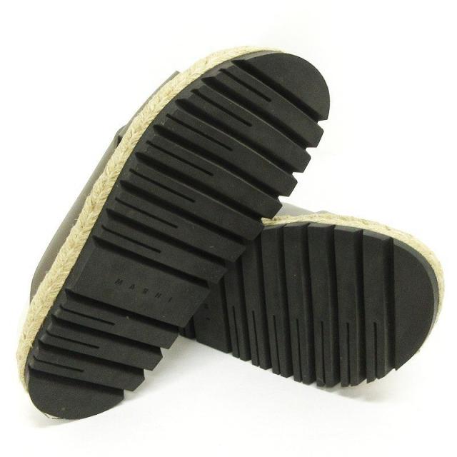 【中古】マルニ MARNI フスベット サンダル エスパドリーユ クロスストラップ ダークオリーブ 36 23cm位 レディース 中古】マルニ MARNI フスベット サンダル エスパドリーユ クロス