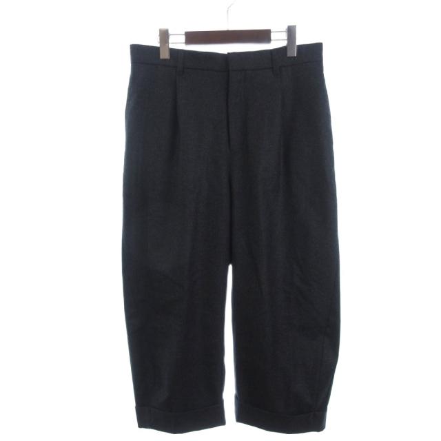 【中古】アパルトモン ドゥーズィエムクラス 美品 23AW フランネルカービーパンツ ジッパーフライ ダークグレー 38