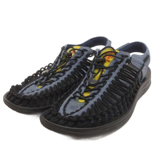 【中古】キーン KEEN 美品 ユニーク YEAR OF THE DRAGON サンダル 1028865 青 黒 ブルー ブラック 29.0cm 靴 メンズ