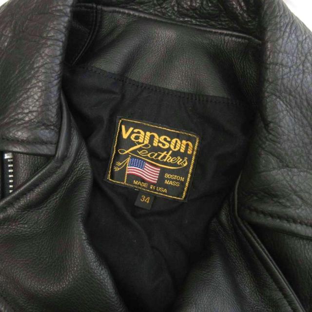 中古】未使用品 バンソン タグ付き C2R ダブルライダースジャケット
