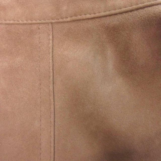 【中古】エンメティ シングル ライダース レザージャケット ブルゾン フルジップ スエード ゴートレザー ベージュ 46 中古】エンメティ シングル ライダース レザージャケット ブルゾン