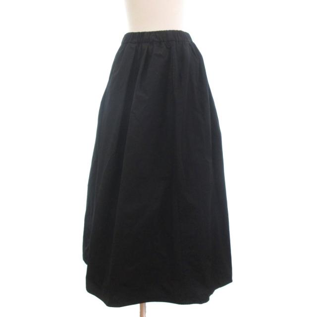 【中古】未使用品 アパルトモン ドゥーズィエムクラス バルーンスカート ロング丈 25-060-560-5 黒 ブラック 34