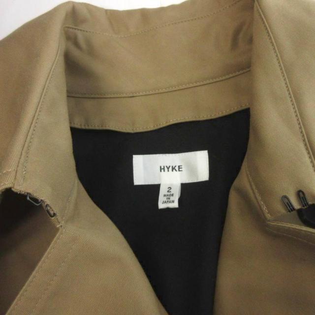 【中古】ハイク HYKE トレンチコート ロング ベルト付き ライナー ウール ベージュ 2 レディース_5