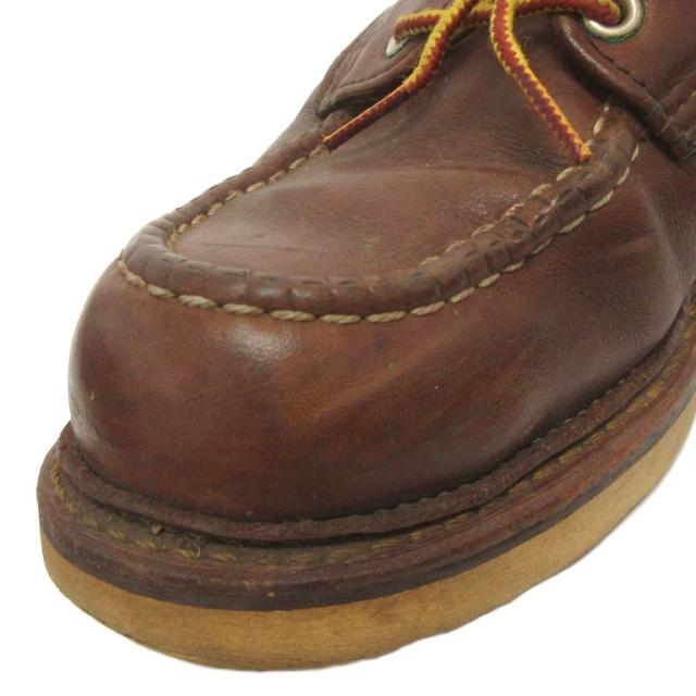 【中古】レッドウィング オックスフォード ブーツ ワークブーツ ローカット レザー 8109 茶 US 7.5 25.5cm ■FF