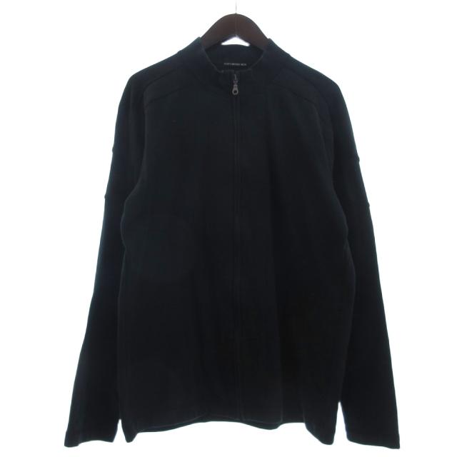 【中古】イッセイミヤケメン ISSEY MIYAKE MEN ジャケット ブルゾン 長袖 フルジップ ハイネック コットン 黒 L