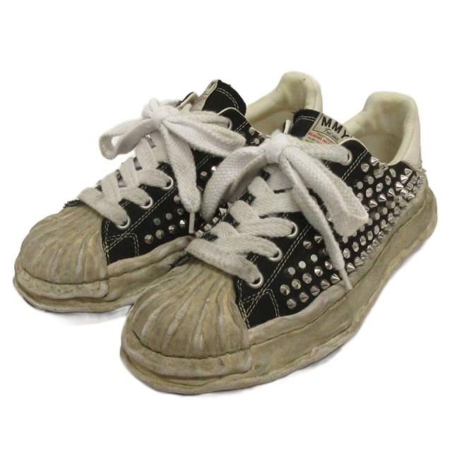 【中古】メゾンミハラヤスヒロ BLAKEY ブレイキー スタッズ スニーカー A13FW729 黒 ブラック 43 27.5cm メンズ