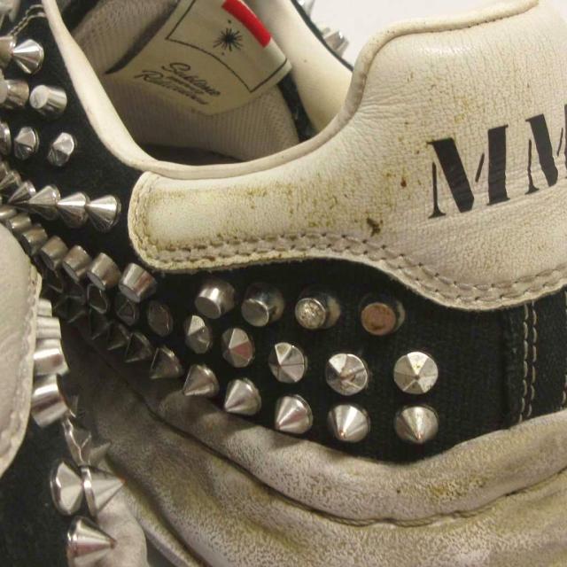 【中古】メゾンミハラヤスヒロ BLAKEY ブレイキー スタッズ スニーカー A13FW729 黒 ブラック 43 27.5cm メンズ