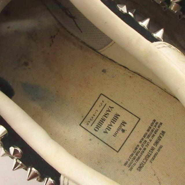 【中古】メゾンミハラヤスヒロ BLAKEY ブレイキー スタッズ スニーカー A13FW729 黒 ブラック 43 27.5cm メンズ