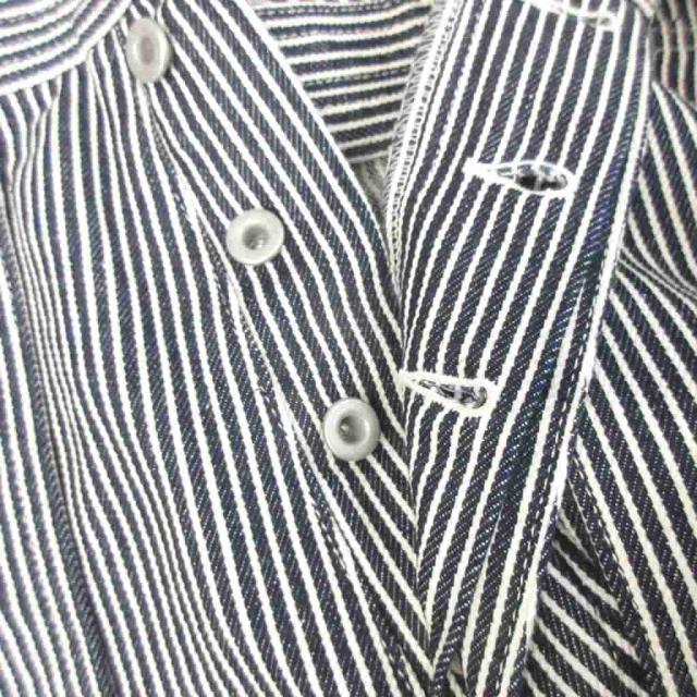 【中古】ササフラス T.P.LANDSCAPER PANTS 8oz INDIGO HICKORY ヒッコリーデニム パンツ ジーンズ 紺 白 M