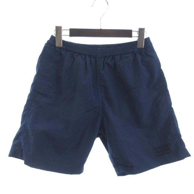【中古】ワコマリア WACKO MARIA THE GUILTY PARTIES ナイロン ショートパンツ ショーツ イージー 紺系 M メンズ