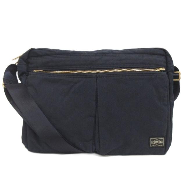 【中古】ポーター PORTER 吉田カバン ドラフト ショルダーバッグ 斜め掛け 656-06173 紺 ネイビー 鞄 メンズ