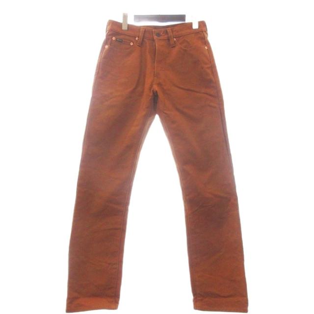 【中古】ステュディオダルチザン STUDIO D'ARTISAN デニムパンツ ジーンズ ボタンフライ コットン 茶 ブラウン 30