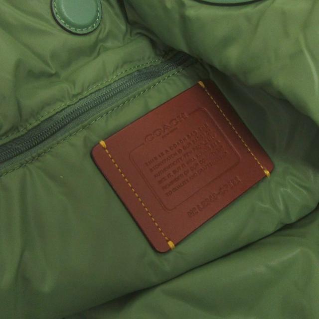 【中古】コーチ COACH 美品 アイリス トートバッグ キルティング CP152 緑 グリーン レディース_6