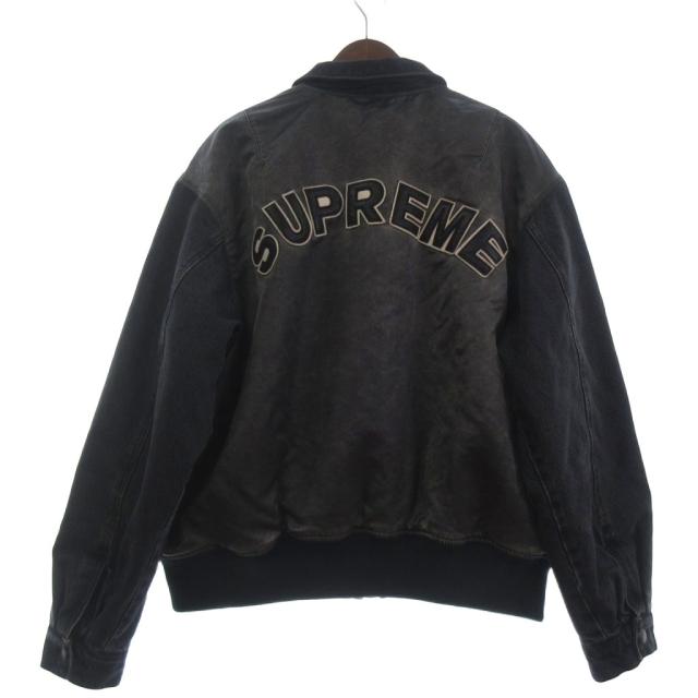 【中古】シュプリーム SUPREME MA-1 中綿ジャケット 長袖 リバーシブル 切替 ロゴ 051305 グレー L メンズ_1