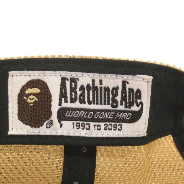 【中古】アベイシングエイプ A BATHING APE 美品 1st Camo College Mesh Cap メッシュキャップ カモフラ柄 黄系 F_5