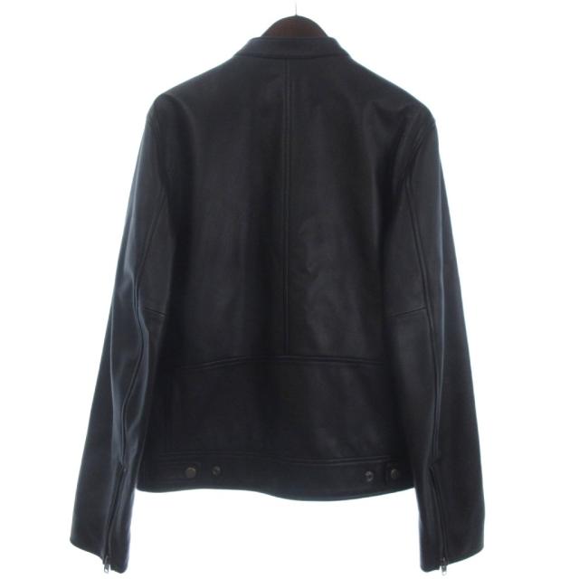 【中古】コーチ COACH ライダースジャケット レザー シングル 長袖 CU407 黒 ブラック M メンズ_1