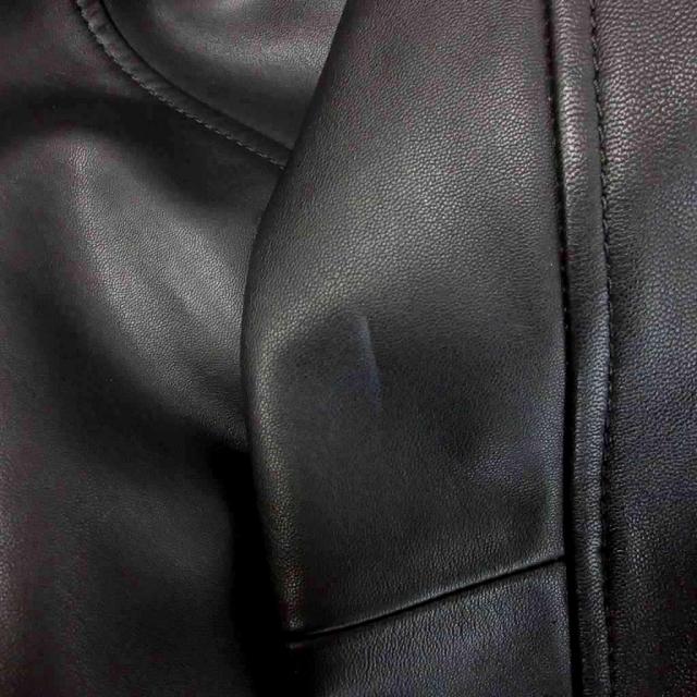 【中古】コーチ COACH ライダースジャケット レザー シングル 長袖 CU407 黒 ブラック M メンズ_4