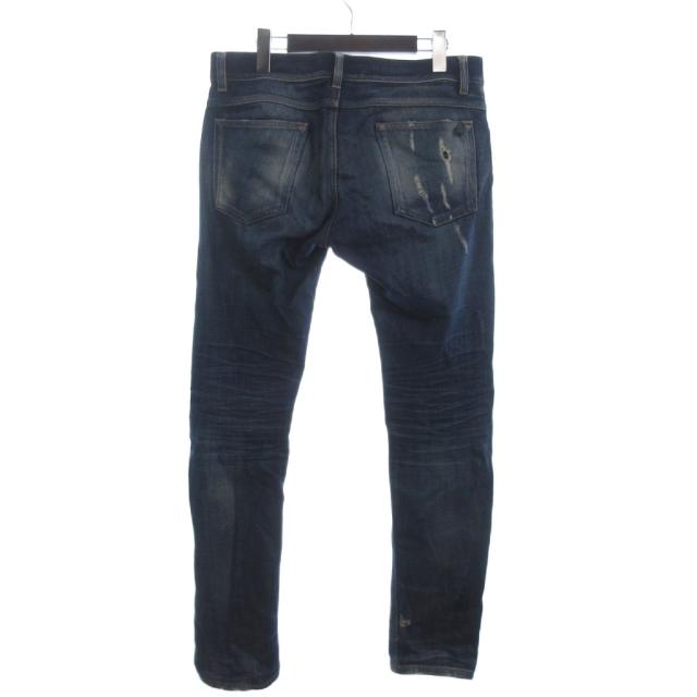 【中古】ドルチェ&ガッバーナ ドルガバ DENIM デニムパンツ ジーンズ ボタンフライ ダメージ加工 青 ブルー 48_1