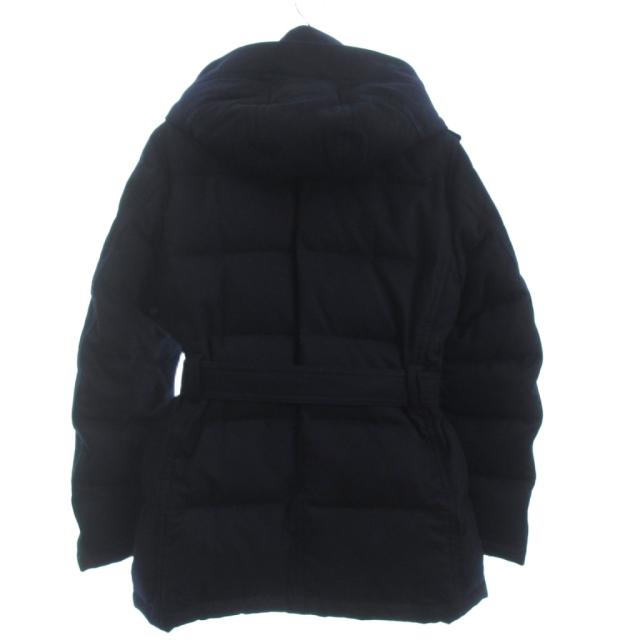 【中古】バーバリーブラックレーベル BURBERRY BLACK LABEL ダウンジャケット 長袖 フード 紺 ネイビー M メンズ_1