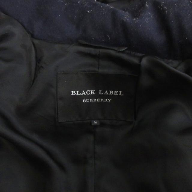 【中古】バーバリーブラックレーベル BURBERRY BLACK LABEL ダウンジャケット 長袖 フード 紺 ネイビー M メンズ_2